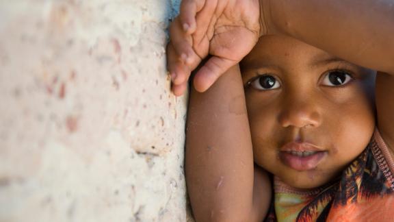 Kleines Mädchen in Brasilien.